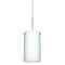 Besa Lighting Stilo 7 Cord Pendant, Opal Matte, Satin Nickel Finish, 1x5W LED 1BT-440407-LED-SN - alternate 1